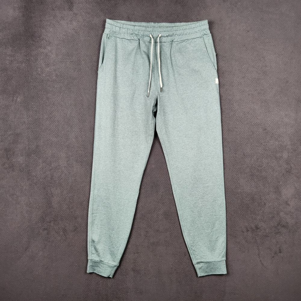 Vuori Performance Joggers Womens Medium Green Heathered Slim Tapered Sweatpants